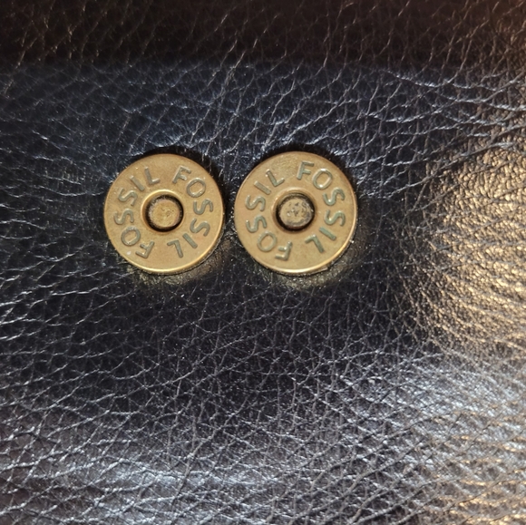 Black Leather Fossil Crossbody Bag - Picture 2 of 7